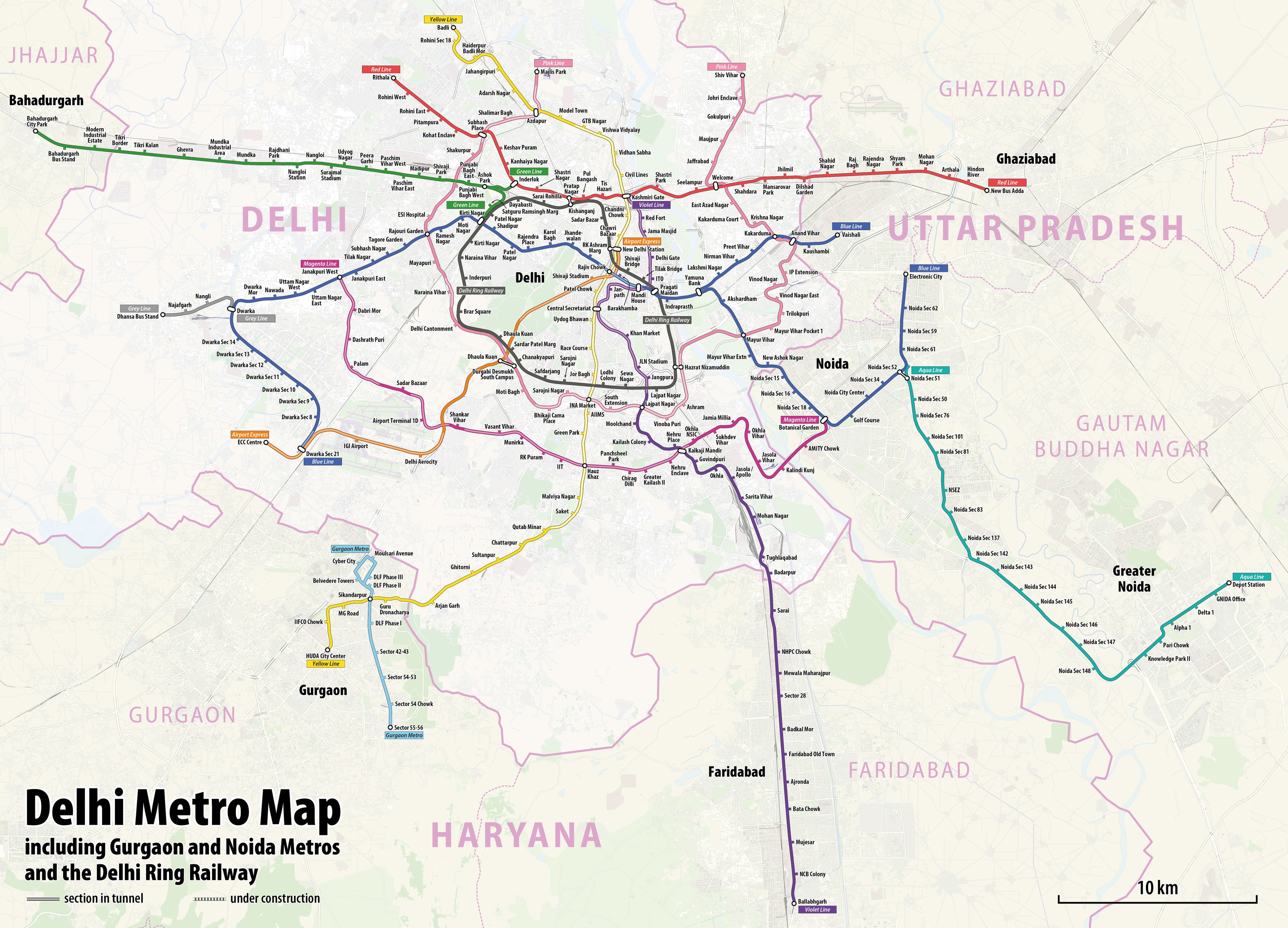 Delhi Metro Map