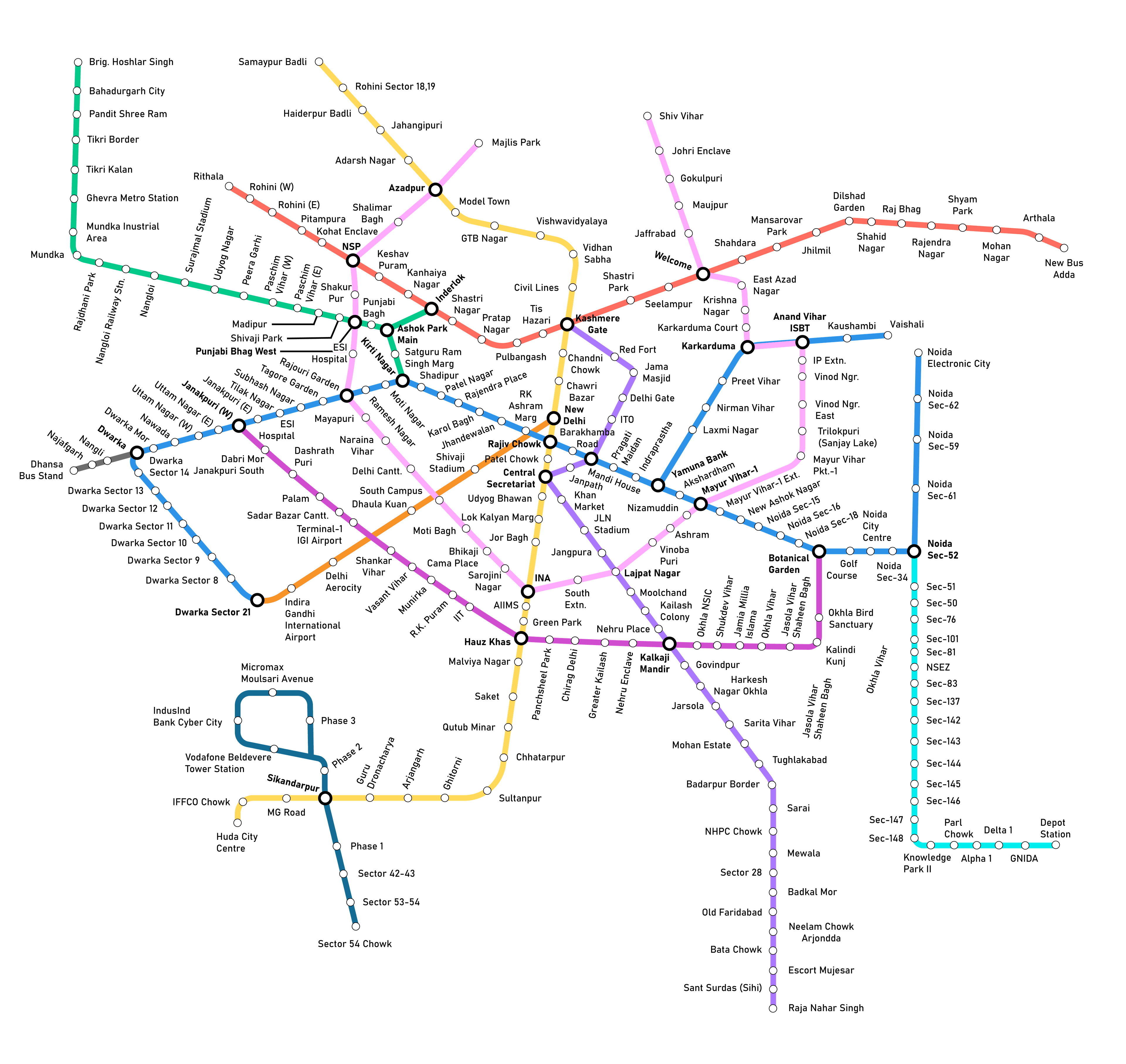 Delhi Metro Map